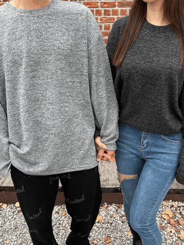 펠로 남녀공용 커플룩 가오리 오버핏 니트 티셔츠 4color